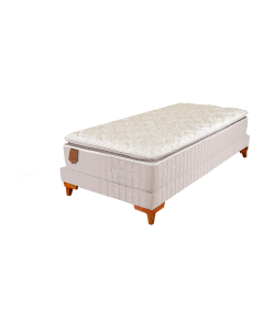 Conjunto Box Solteiro Mola Ensacada Latex Firm