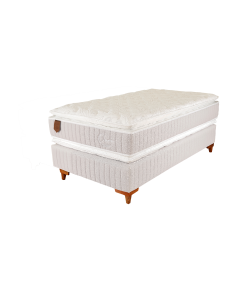 Conjunto Box Solteiro Mola Ensacada Ouro 